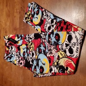 Women's Full-length Skull Leggings